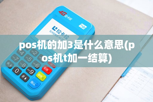 pos机的加3是什么意思(pos机t加一结算)