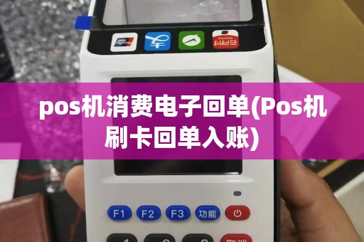 pos机消费电子回单(Pos机刷卡回单入账)