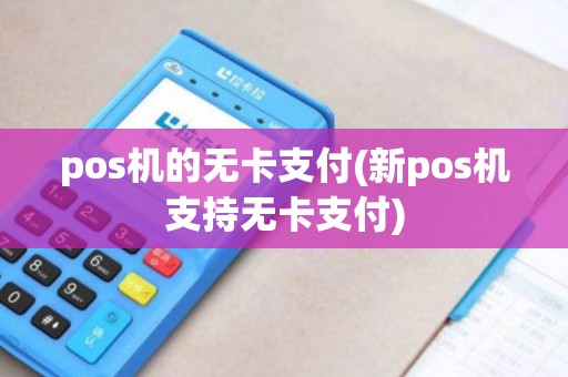 pos机的无卡支付(新pos机支持无卡支付)