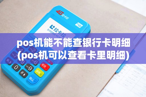 pos机能不能查银行卡明细(pos机可以查看卡里明细)