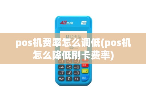 pos机费率怎么调低(pos机怎么降低刷卡费率)