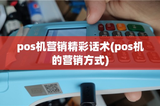 pos机营销精彩话术(pos机的营销方式)