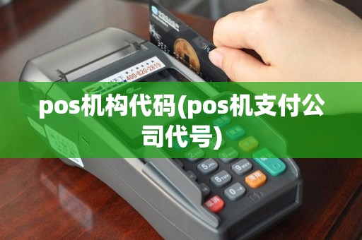 pos机构代码(pos机支付公司代号)