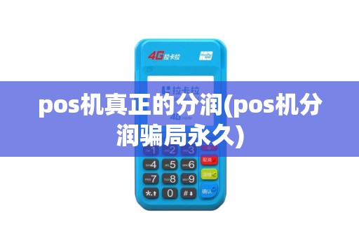 pos机真正的分润(pos机分润骗局永久)