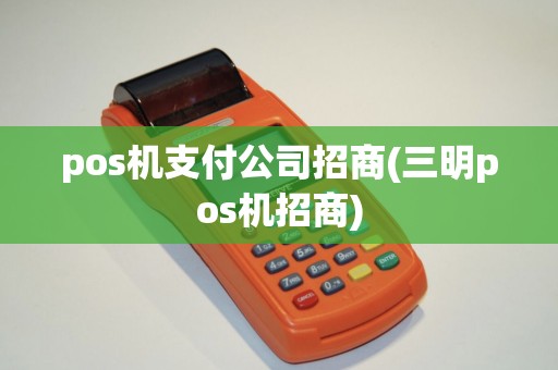pos机支付公司招商(三明pos机招商)
