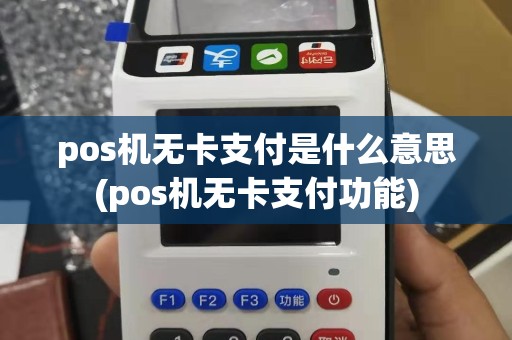 pos机无卡支付是什么意思(pos机无卡支付功能)
