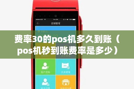 费率30的pos机多久到账（pos机秒到账费率是多少）
