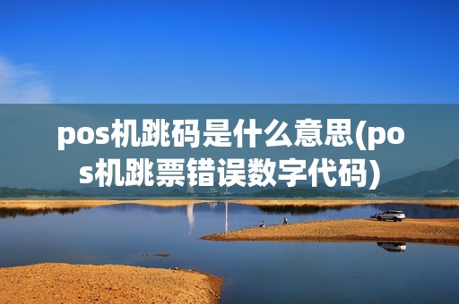 pos机跳码是什么意思(pos机跳票错误数字代码)
