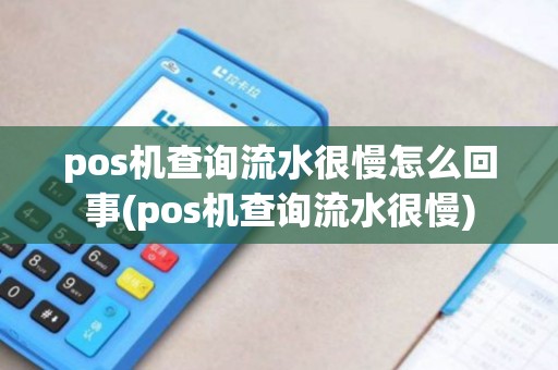 pos机查询流水很慢怎么回事(pos机查询流水很慢)