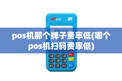 pos机那个牌子费率低(哪个pos机扫码费率低)