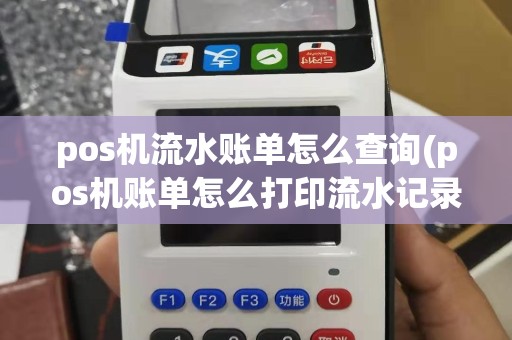 pos机流水账单怎么查询(pos机账单怎么打印流水记录)
