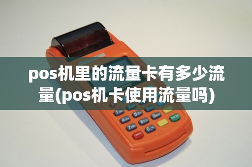 pos机里的流量卡有多少流量(pos机卡使用流量吗)