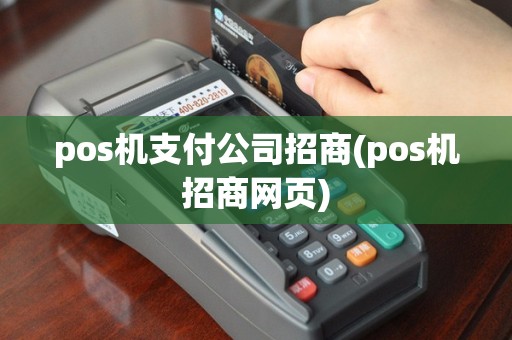 pos机支付公司招商(pos机招商网页)