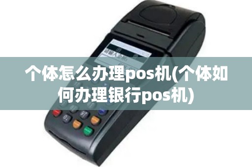 个体怎么办理pos机(个体如何办理银行pos机)