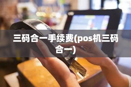 三码合一手续费(pos机三码合一)