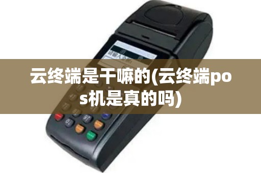 云终端是干嘛的(云终端pos机是真的吗)