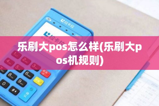 乐刷大pos怎么样(乐刷大pos机规则)
