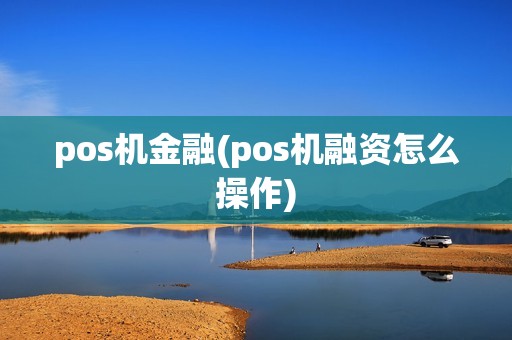 pos机金融(pos机融资怎么操作)