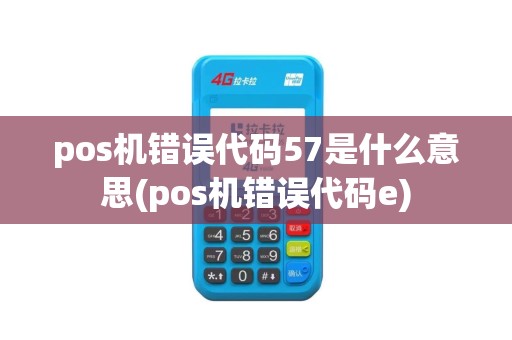 pos机错误代码57是什么意思(pos机错误代码e)