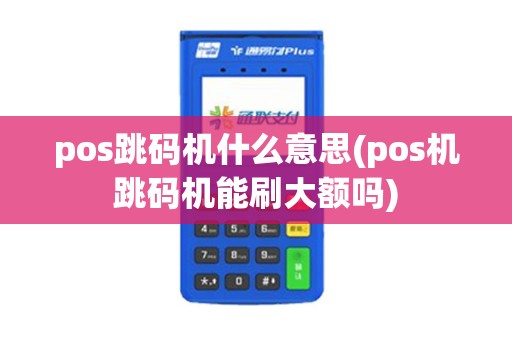 pos跳码机什么意思(pos机跳码机能刷大额吗)