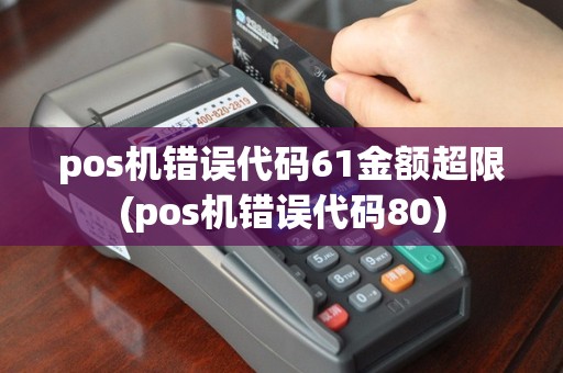 pos机错误代码61金额超限(pos机错误代码80)