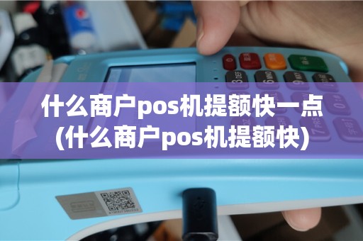 什么商户pos机提额快一点(什么商户pos机提额快)