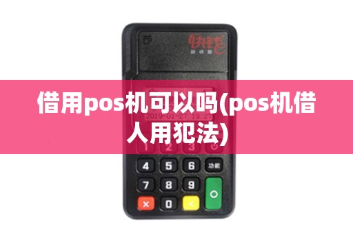 借用pos机可以吗(pos机借人用犯法)