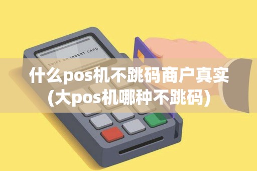 什么pos机不跳码商户真实(大pos机哪种不跳码)