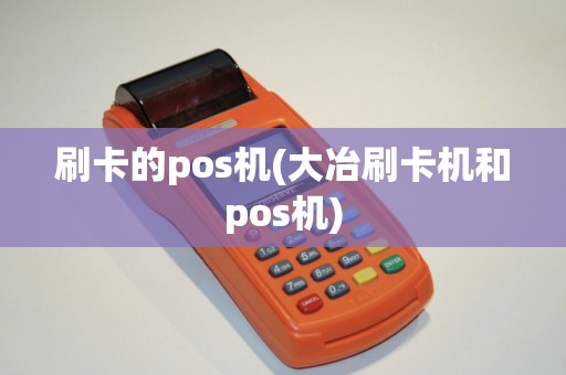 刷卡的pos机(大冶刷卡机和pos机)