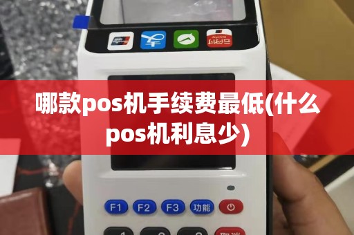 哪款pos机手续费最低(什么pos机利息少)