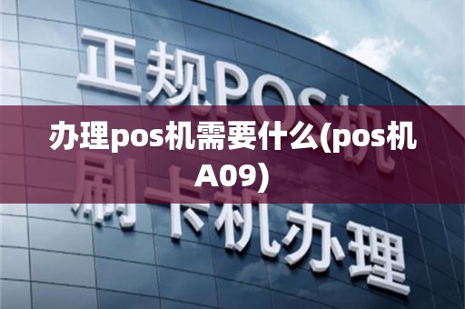 办理pos机需要什么(pos机A09)