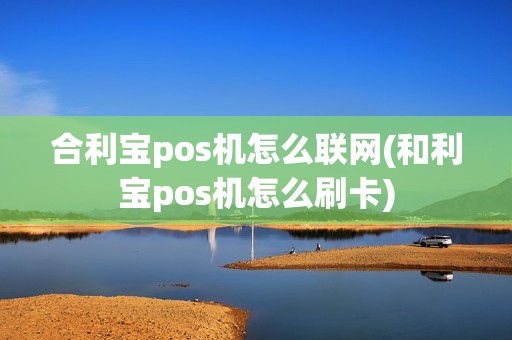 合利宝pos机怎么联网(和利宝pos机怎么刷卡)