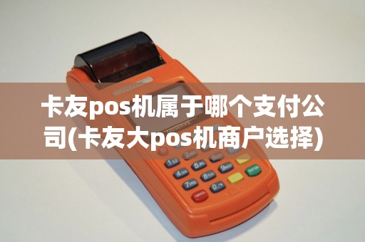 卡友pos机属于哪个支付公司(卡友大pos机商户选择)