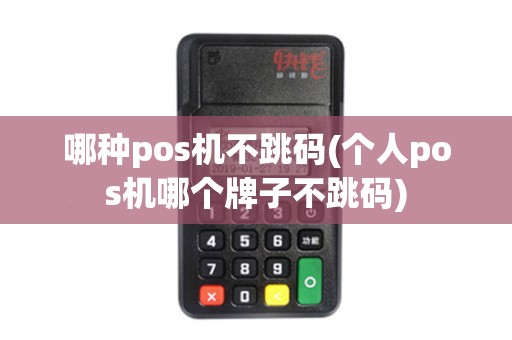 哪种pos机不跳码(个人pos机哪个牌子不跳码)