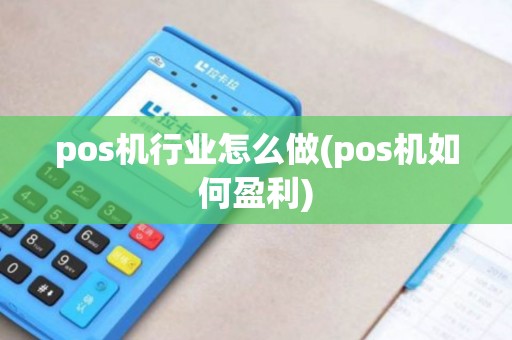 pos机行业怎么做(pos机如何盈利)